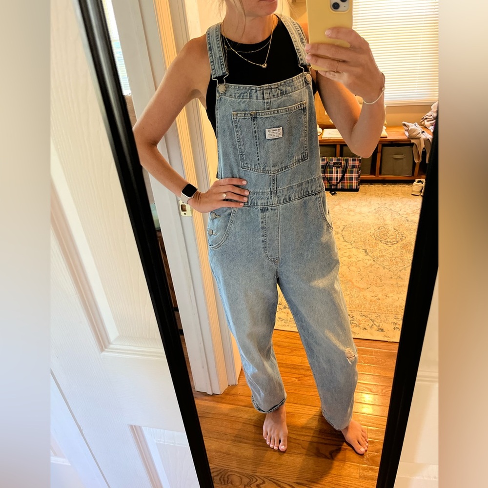 Levi’s Distressed Overalls
